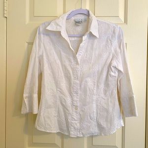 Ninety Button Up W/ Unique Stitching